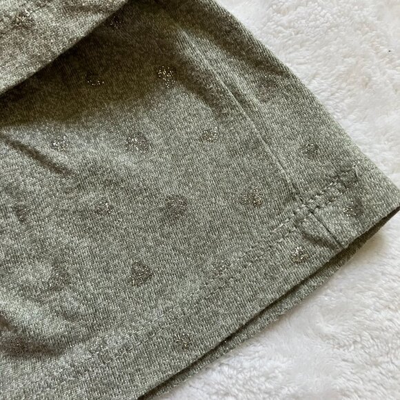 MiniBamba Baby Toddler Layered Leggings 18M | Grey Sparkle Hearts Skirted GUC - Picture 7 of 16